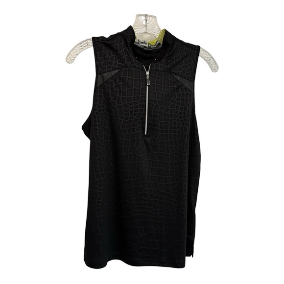 Jamie Sadock Black and Yellow Top Size Medium - Picture 4 of 7